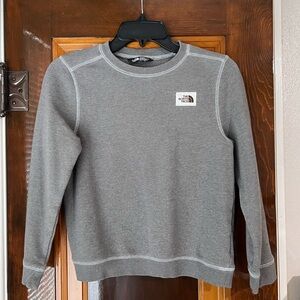 The North Face Boy’s Crewneck Sweater in Heather Grey